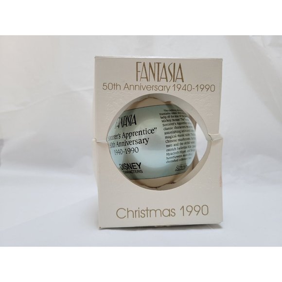 1990 Disney Fantasia 50th Anniversary Christmas Collectable Ball Ornament - Picture 11 of 12